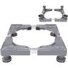 LPACXBYD Base Per Lavatrice Supporto Universale For Lavatrice, Base Di Sollevamento For Frigorifero, Regolabile Multifunzionale For Asciugatrice(Grey Basic-4 legs)