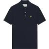 Lyle & Scott Uomo Polo Monocolore Tipped con Riga