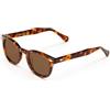 X-LAB XLAB 8004 Occhiali da sole stile moscot, 48mm, Havana Scuro/Marrone, Unisex
