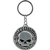 Harley-Davidson H-D Domed Skull Metal Key Chain Portachiavi