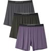 Separatec Boxer da Uomo, Boxer da Uomo in Rayon di bambù, rinfrescanti, Traspiranti e Larghi, Confezione da 3, Notte nella Foresta+Grigio Scuro+Eroe, Large