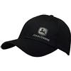 John Deere Black with Silver John Deere Logo Snapback Hat - 13080428BK00