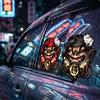Daruma Colorato Giapponese con Mascotte Decorativo per Scooter