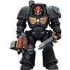 Joy Toy Warhammer 40.000 - Action figure Terminator dei Black Templars 1 con Spada Energetica e Bolter Tempesta - 14 cm