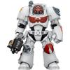 Joy Toy Warhammer 40.000 - Action figure Terminator dei White Scars 2 con pugno potenziato e bolter tempesta - 14 cm