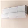 Generic Deflettore Condizionatore Universale a Parete, Deflettori Regolabili, Deviatore Aria Condizionata Adatto per Sistemi AC Split(White)