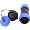 HangTon SP21 12 Pin Connettore Aviazione Circolare Rapida Disconnessione Potenza 5A Maschio Cavo Spina Femmina Presa di Pannello