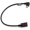 SYSTEM-S Mini USB 90 Gradi a Sinistra ad Angolo Angolo Maschio a Mini USB Femmina Cavo Dati Cavo di Ricarica 27 cm