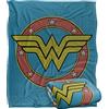 LOGOVISION Wonder Woman Circle W Coperta super morbida al tatto setoso - 152 x 127 cm