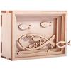Rayher 62925505 Box regalo legno 3D pesce,FSCMixCredit, naturale, 11,5x8,5x5cm, kit 13 pz, box 1set