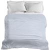 PENSIERI DELICATI Copriletto 260 x 280 cm, Solo 100% Cotone Pique, Ideale come Decorazione, Coperta Salvataggio Letto Matrimoniale, Fantasia Dublino Blu 100% Made in Italy