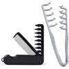 Carehabi Peine Texturizador Hombre, Peine de Textura y Kit de Peine Plegable 2 en 1