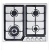 De'Longhi PFI 46 GH Linea Professional - Piano Cottura a Gas da 60 cm, N°4 Fuochi, Acciaio Inox