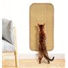 Cheerhom Tappetino antigraffio per gatti, in sisal naturale, per proteggere tappeti e divani, per gatti con chiusura in velcro + design doppio adesivo, 50 x 25 cm