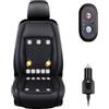 LRF-yxkj Coprisedile Ventilato per Auto 3 Livelli Regolabili Copri Sedile Auto Estivo per auto, SUV, camion, universale,Black-24V16-BladeFan+Massage