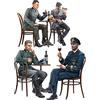 MiniArt Mini Art 550035396 MiniArt 35396 1:35 Fig. Dt. Soldati in Café (4) - replica fedele all'originale, modellismo, kit di costruzione in plastica, artigianato, hobby, incollaggio, modellismo,