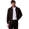 Calvin Klein Uomo Giacca Blouson Unfilled Nylon Harrington con Tasche Laterali, Nero (Black), L