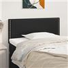 Hovothy Testiera Imbottita Moderna Testiera Imbottitura Eccellente Supporto Regolabile in Altezza Mobile per Camera da Letto Design Elegante Nero 80x5x78/88 cm
