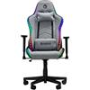 Nacon Sedia Gaming Pro CH-675RGB Sedia Gamer Ergonomica con Illuminazione RGB- Cuscino lombare e poggiatesta, Reclinabile