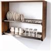 Alfredo Calandrelli Calandrelli Pensile Scolapiatti H 72 L 90 P 33 cm Noce