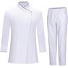 MISEMIYA - Giacca da Cuoco e Pantaloni da Donna - Giacca da Cuoco da Donna - Divisa da ospitalità - 731-8312 - 3XL, Bianco