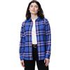 Amazon Essentials Camicia da Donna in Flanella a Quadri, Leggera, a Maniche Lunghe, vestibilità Regolare, Blu a Quadri, XXL