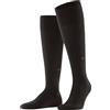 Burlington Leeds M Kh cotone lana al ginocchio tinta unita 1 paio, Calzini lunghi Uomo, Marrone Dark Brown 5235, 40-46