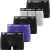UMBRO Boxer Boxer 100% Cotone, Mutande Uomo, Naturale e Antiirritazione, set di 5, Taglie S