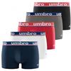 Umbro Mutande Boxer Uomo 100% Cotone, Set da 5, Nero CLA5 (XL)