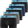 UMBRO Boxer Boxer 100% Cotone, Mutande Uomo, Naturale e Antiirritazione, set di 5, Taglie M