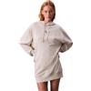 Calvin Klein Donna Felpa con Cappuccio Premium Terry Lang