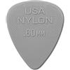 Jim Dunlop 44P.60 Plettri in Nylon Standard, Spessore da 0.6 mm, 12 Pezzi, Light Grey