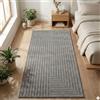 Carpetsale24 Tappeto da Esterno Design Boho Moderno Effetto 3D Resistente ai Raggi UV Ideale per Terrazza Soggiorno Cucina, Dimensioni: 80x150 cm