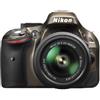Nikon D5200 - Fotocamera digitale SLR, 24,1 Megapixel, display TFT da 7,6 cm (3), Full HD, HDMI, kit incl. obiettivo AF-S DX 18-55 VR II, colore: Bronzo