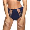 Gorsenia Slip Brasiliano A Vita Alta K498 Paradise, Blu Scuro,XXL