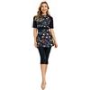 BaJooruly Costume da Bagno Rash Guard Costume da Surf a Maniche Corte Costumi da Bagno modesti per Le Donne Burkini Beachwear Costume da Bagno Modesto