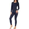 wirarpa Set di Intimo Termico in Cotone per Donne Pigiama Maglia | Lunga Giacca con Top e Pantaloni, Abbigliamento Termico per l'Autunno