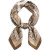 WADUBI Sciarpa di Seta Donna - Foulard Quadrato in Satin 70x70cm, Bandana Colorata Morbida e Leggera per Capelli e Collo