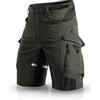 Wespornow Pantaloni Cargo da Uomo con 6 Tasche, Pantaloni da Lavoro MTB, Bermuda Corti, Pantaloni Chino, Stretch, per Escursioni estive e Shorts da Ciclismo