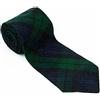 BELGLY Cravatte da uomo in tartan scozzese Highland, cravatta scozzese a quadri, cravatta da uomo in lana acrilica clan, Orologio nero., Taglia unica