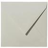 Briefumschläge24Plus 13 x 13 cm, buste da 120 g/m², quadrate, con chiusura a umido, sigillate, grigio chiaro, 25 pezzi