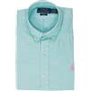 POLO RALPH LAUREN CAMICIA IN LINO POLO RALPH LAUREN 501 VERDE ACQUAMARINE Uomo