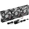 Wowfast Ventola PC da 360 mm, ventola da 12 V per case con spina di rete e regolatore di velocità senza scatti (2750 RPM) - Ventola silenziosa e potente per computer, server, TV, PC da gioco, cabina AV