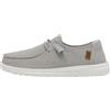 HEYDUDE Hey Dude Wendy Chambray Moc Toe Shoes - Scarpe da Donna, Grigio Chiaro, 41 EU