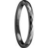083BASE Anelli da Donna/Uomo Argento 2mm Larghezza Forma Cupola e Design Comfort Fit Stein Unisex Anelli in Tungsteno per, 57（19.9）, Tungsteno