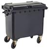 Adatto-M T766650 Contenitore rifiuti da esterno 4 ruote 770 litri GRIGIO