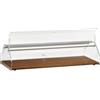 Forcar attrezzature per la ristorazione VL4749 Vetrinetta neutra piano legno cupola plexiglass 85x35x21h