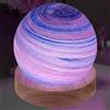 ALEENFOON 3D Lampada Pianeta Sfera di Vetro, LED Luce Decorativa Pianeta Notturna Dimmerabile Tavolo Luce d Atmosfera, 16 Leggero Colori USB alimentato Con telecomando, 8 cm (Tramonto)