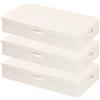 YheenLf 3 Pezzi Scatole Sotto letto Contenitore, Beige, 80×40×15cm | Contenitore Sottoletto in Tessuto,Organizer per Armadio,Contenitori Vestiti Salvaspazio, Organizzatore per Lenzuola
