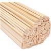 Lytonix 100 Pezzi Bastoncini di Bamboo 20 cm, Fatti a Mano Piatti Listelli in Legno